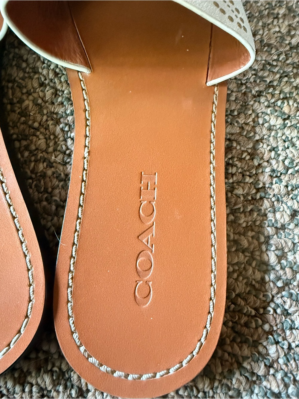 Coach Slide Sandals with Tea Rose Rivets - Picture 5 of 15